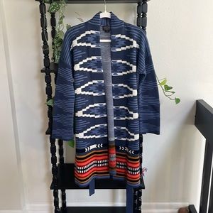 Pendleton tie cardigan